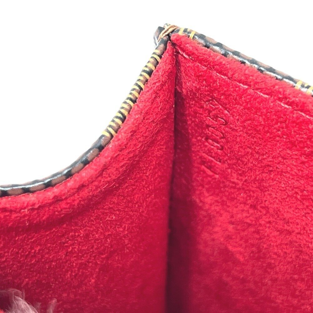 LOUIS VUITTON Authentic Brown Damier Canvas Pochette Hobo Bag - Picture 15 of 16